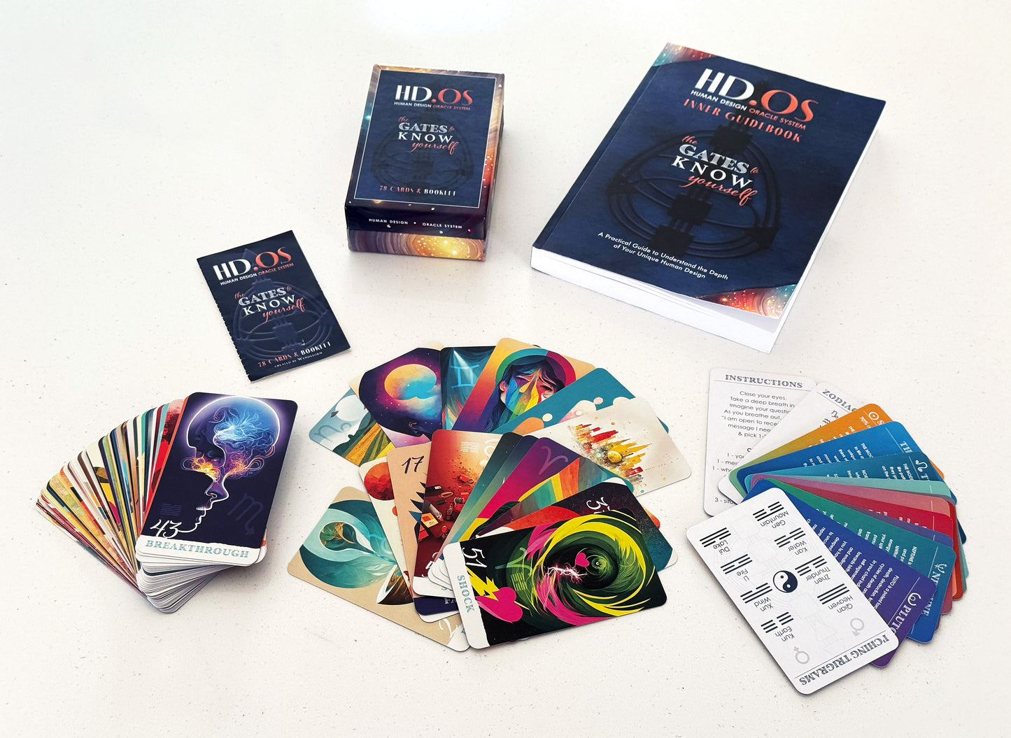 HD.OS Human Design Oracle System - Printed Deck + Book Bundle