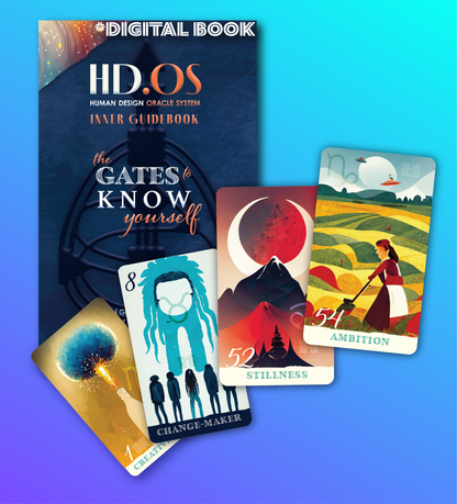 HD.OS Human Design Oracle System Card Deck - Printed Deck / Digital Book